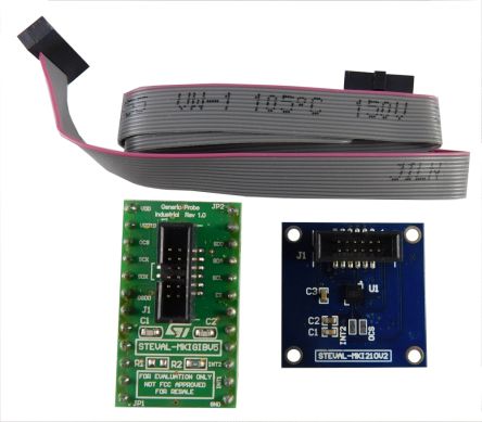 STMicroelectronics Inertial Module Kit Based on ISM330DHCX Motion Sensor Module for ISM330DHCX STEVAL-MKI210V2, [STEVAL-MKI210V2K]; 231-8083