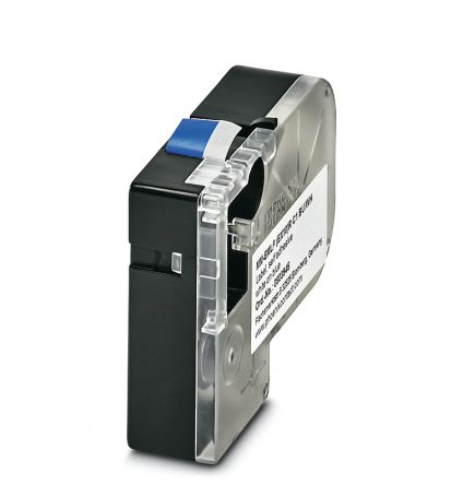 Phoenix Contact MM-EMLF White on Blue Label Printer Tape, 8m Label Length [0803945]; 233-3376