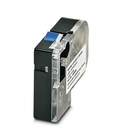 Phoenix Contact MM-EMLF White on Blue Label Printer Tape, 8m Label Length [0803946]; 233-3377