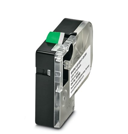 Phoenix Contact MM-EMLF White on Green Label Printer Tape, 8m Label Length [0803952]; 233-3382