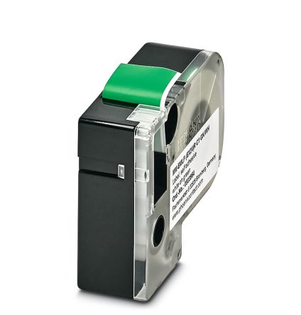 Phoenix Contact MM-EMLF White on Green Label Printer Tape, 8m Label Length [0803954]; 233-3384