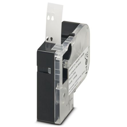 Phoenix Contact 4 (15X4)R C1 WH/BK, MM-WMT 2 Slide On Cable Marker, White, 1 → 2.4mm Cable, for , for [1116144]; 233-3436