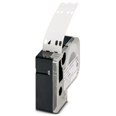 Phoenix Contact MM-WMTB HF (40X12)R C1 WH/BK Cable Tie Cable Marker, White, 6mm Cable, for , for THERMOMARK, 1116166 [1116166]; 233-3439