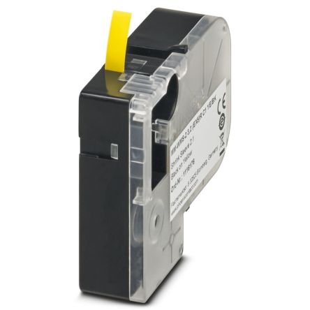 Phoenix Contact 2 (EX5)R C1 YE/BK, MM-WMS-2 3 Heat Shrink Cable Marker, Yellow, 1.6 → 3.2mm Cable, for , for [1116176]; 233-3440
