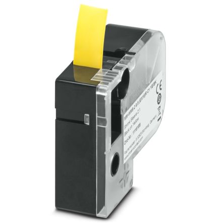 Phoenix Contact 5 (EX16)R C1 YE/BK, MM-WMS-2 9 Heat Shrink Cable Marker, Yellow, 4.8 → 9.5mm Cable, for , for [1116189]; 233-3443