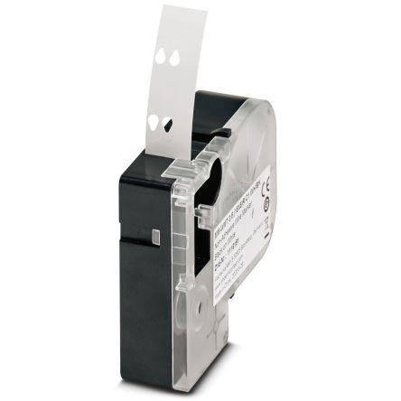 Phoenix Contact 5 (15X5)R C1 WH/BK, MM-WMT 3 Slide On Cable Marker, White, 2 → 3.5mm Cable, for , for [1116191]; 233-3445