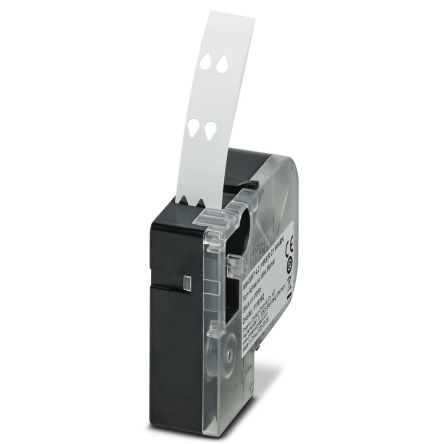 Phoenix Contact 2 (15X6)R C1 WH/BK, MM-WMT 4 Slide On Cable Marker, White, 3 → 4.2mm Cable, for , for [1116192]; 233-3446