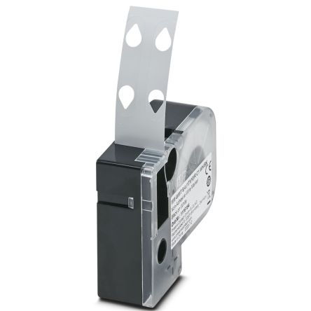 Phoenix Contact 4 (17X10)R C1 WH/BK, MM-WMT 8 Slide On Cable Marker, White, 5 → 8.4mm Cable, for , for [1116194]; 233-3449