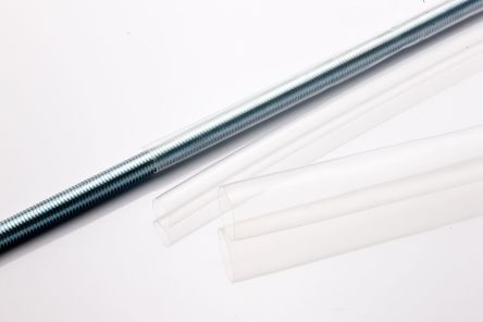 RS PRO Heat Shrink Tubing, Transparent 4.8mm Sleeve Dia. x 1.2m Length 2:1 Ratio [0]; 234-5952