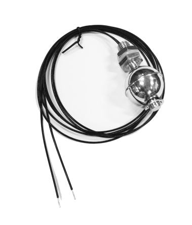 RS PRO Cable Mount Stainless Steel Float Switch, Float, 1m Cable, NO, 200V ac Max, 200V dc Max [0]; 234-8855