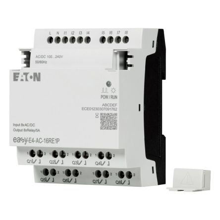 Eaton EasyE4 Series Control Relay, 264 V Supply, Relay Output, 8-Input, Digital Input [197515 EASY-E4-AC-16RE1P]; 235-4823