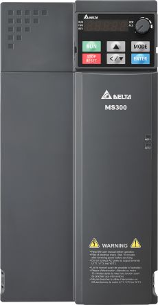 Delta Electronics Inverter Drive, 11 kW, 3 Phase, 460 V, 25 A, VFD-MS Series [VFD25AMS43AFSAA]; 236-2535