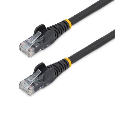 StarTech.com, 0.5m Cat6, Black RJ45 to Male RJ45 Male, U/UTP Unshielded, Terminated LSZH Sheath [N6LPATCH50CMBK]; 236-8333