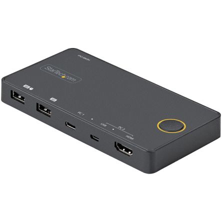 StarTech.com 2 Port USB DisplayPort, HDMI KVM Switch, HDMI 3840 x 2160 Maximum Resolution [SV221HUC4K]; 236-8375