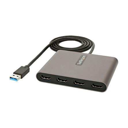 StarTech.com USB A to HDMI Graphics Adapter, USB 3.0, 4 Supported Display(s) - 1080p @ 60Hz [USB32HD4]; 236-8383