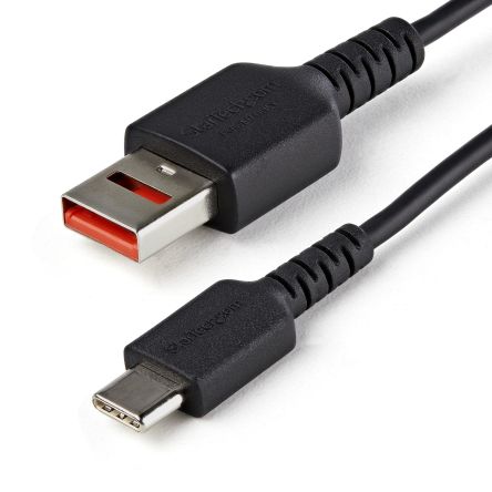 StarTech.com USB 2.0, Male USB A to Male USB C, 480Mbps, 1m [USBSCHAC1M]; 236-8389