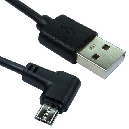 RS PRO USB 2.0, Male USB A to Male Micro USB B, 500mm [0]; 236-9078