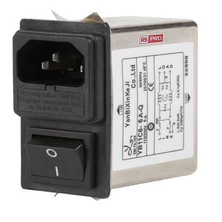 RS PRO IEC Inlet Filter [0]; 237-8672