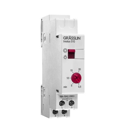 Grasslin Analogue DIN Rail Time Switch 230 V ac, 1-Channel [18.13.0016.1]; 238-8831