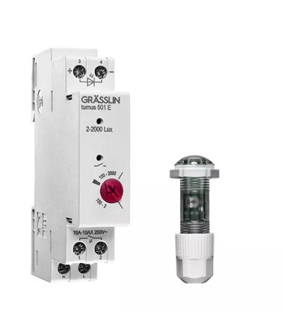 Grasslin Analogue DIN Rail Time Switch 230 V ac, 1-Channel [18.18.0014.1]; 238-8833