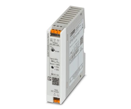 Phoenix Contact QUINT POWER DC-DC Converter, 24V dc/, 12 → 24 V dc Input, 30W, DIN Rail [1066716]; 239-3634