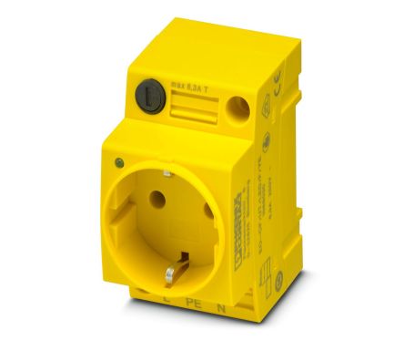 Phoenix Contact Yellow 1 Gang Plug Socket, 16A, Indoor Use [1068030]; 239-5050