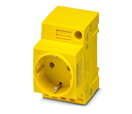 Phoenix Contact Yellow 1 Gang Plug Socket, Indoor Use [1068067]; 239-5052