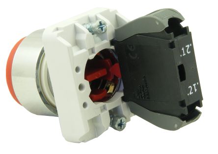 RS PRO Push Button Complete Unit, 22.5mm Cutout, SPST [0]; 239-8183