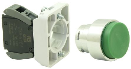 RS PRO Push Button Complete Unit, 22.5mm Cutout, SPST [0]; 239-8184