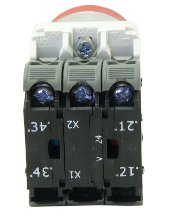 RS PRO Illuminated Push Button Complete Unit, 22.5mm Cutout, 1NO + 1NC [0]; 239-8190