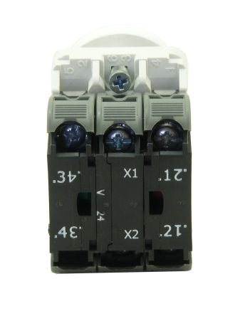 RS PRO Illuminated Push Button Complete Unit, 22.5mm Cutout, 1NO + 1NC [0]; 239-8197