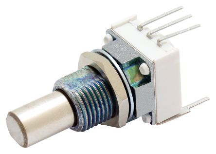 Vishay P11H 5kΩ Rotary Potentiometer 1-Gang, Panel Mount (Through Hole), P11H1F0GHFW10502KA [P11H1F0GHFW10502KA]; 239-8237