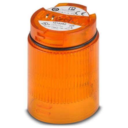 Phoenix Contact PSD Series Orange Flashing Light Element, 24 V, LED Bulb, Vdc [1018262]; 240-0968
