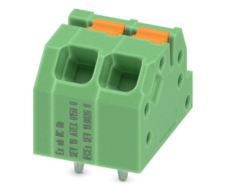 Phoenix Contact SPTAF Series PCB Terminal Block, 3.5mm Pitch, Through Hole Mount, 1-Row [1071010]; 240-1030