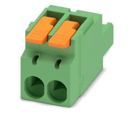 Phoenix Contact, 5.08mm Pitch, 2 Way, , Pluggable Terminal Block, Plug, Cable Mount, Push-In Termination, 1110581 [1110581]; 240-2984