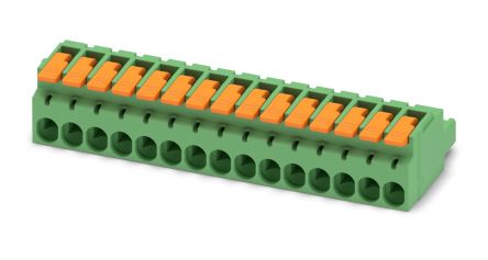 Phoenix Contact, 5.08mm Pitch, 12 Way, , Pluggable Terminal Block, Plug, Cable Mount, Push-In Termination, 1110599 [1110599]; 240-2998