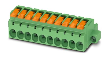 Phoenix Contact, 5.08mm Pitch, 20 Way, , Pluggable Terminal Block, Plug, Cable Mount, Push-In Termination, 1110649 [1110649]; 240-3046