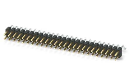 Phoenix Contact Straight Surface Pin Header, 50 Contact(s), 2.54 mm Pitch, 2 Row(s), Unshrouded [1156944]; 240-3066