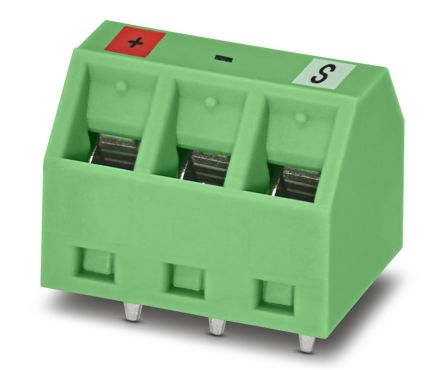 Phoenix Contact PCB Terminal Block, 3-Contact, 5.08mm Pitch, Through Hole Mount, 1-Row [1161181]; 240-3071