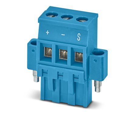 Phoenix Contact, 5.08mm Pitch, 3 Way, Pluggable Terminal Block, Plug, Screw, 1161208 [1161208]; 240-3074