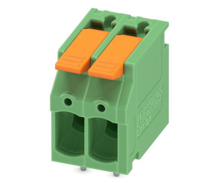 Phoenix Contact PCB Terminal Block, 2-Contact, 5mm Pitch, Through Hole Mount, 1-Row [1190297]; 240-3086