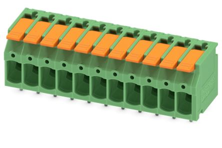 Phoenix Contact PCB Terminal Block, 11-Contact, 5mm Pitch, Through Hole Mount, 1-Row [1190308]; 240-3095