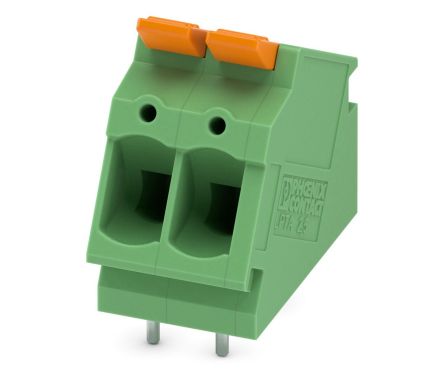 Phoenix Contact PCB Terminal Block, 2-Contact, 5mm Pitch, Through Hole Mount, 1-Row [1190363]; 240-3098