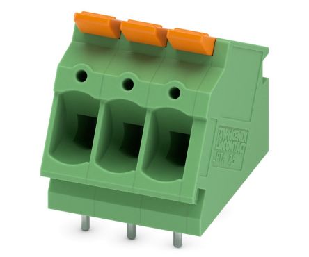 Phoenix Contact PCB Terminal Block, 3-Contact, 5mm Pitch, Through Hole Mount, 1-Row [1190364]; 240-3099