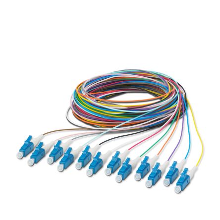 Phoenix Contact LC x 12 to Unterminated Single Mode Fibre Optic Cable, 9/125μm, 2.5m [1208105]; 240-3155