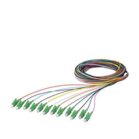 Phoenix Contact LC x 12 to Unterminated Single Mode Fibre Optic Cable, 9/125μm, 2.5m [1208106]; 240-3156