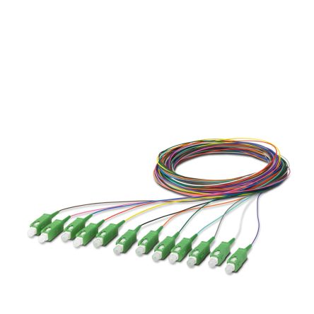Phoenix Contact SC x 12 to Unterminated Single Mode Fibre Optic Cable, 9/125μm, 2.5m [1208114]; 240-3162