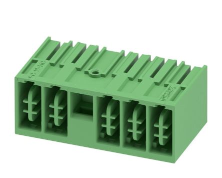 Phoenix Contact, 10.16mm Pitch, 5 Way, Pluggable Terminal Block, Header, 1716867 [1716867]; 240-3383