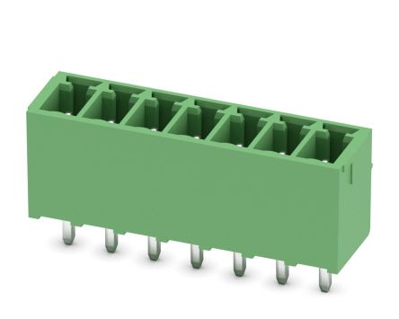 Phoenix Contact, 3.5mm Pitch, 7 Way, Pluggable Terminal Block, Header, Through Hole, 1843651 [1843651]; 240-3389