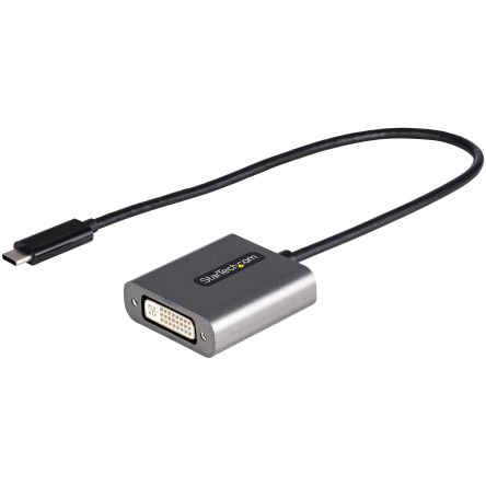 StarTech.com USB C to DVI Adapter Cable, USB C, 1 Supported Display(s) - 1920 x 1200 @ 30Hz [CDP2DVIEC]; 240-6207